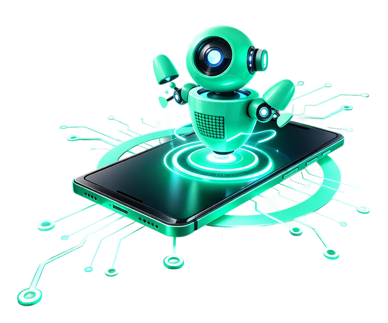 AI-powered development illustration